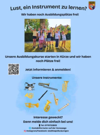 Instagram post from stadtkapelle.lauingen. This post is in position 1.